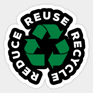 Reduce Reuse Recycle World Environment Day Gift Sticker